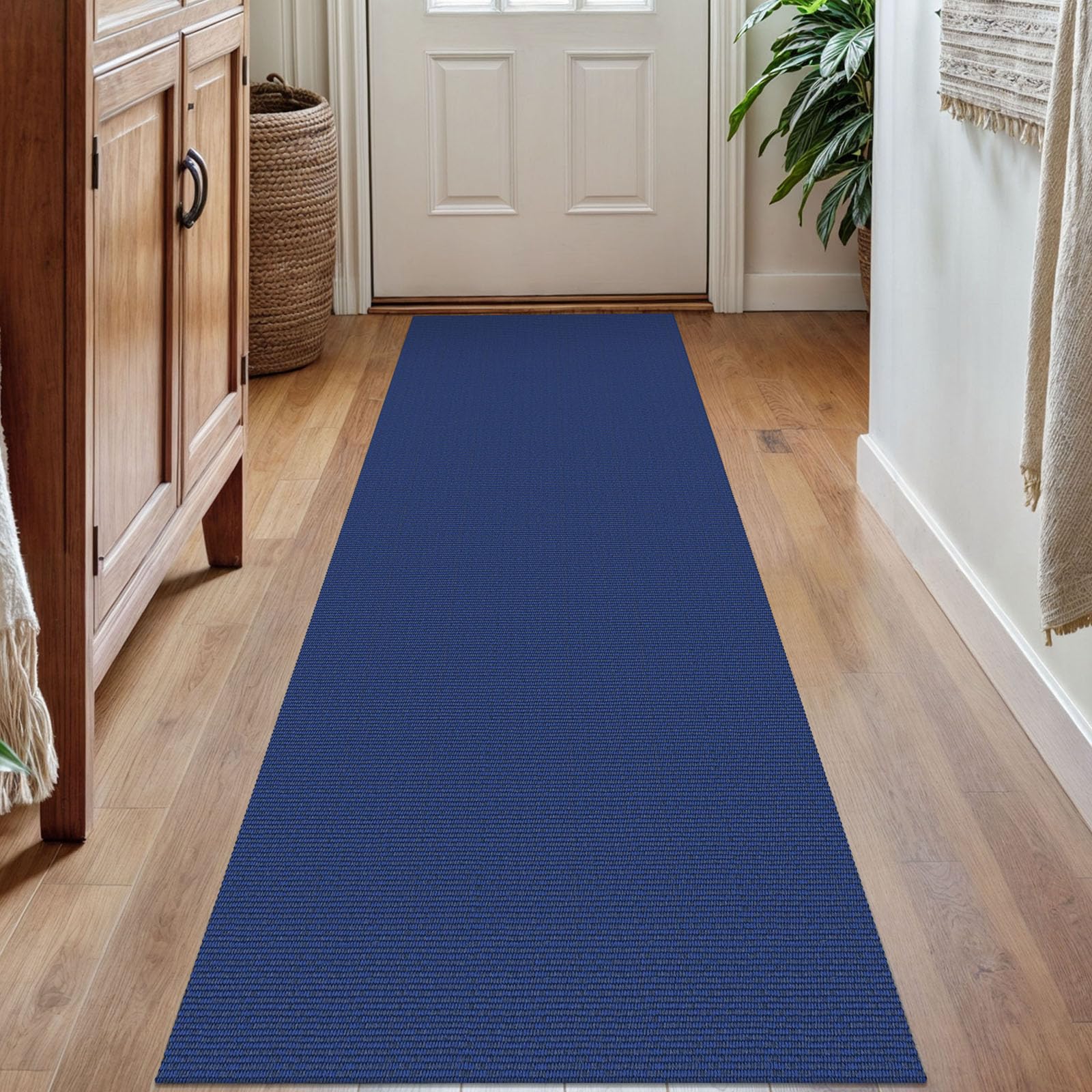 KOZYFLY Washable Runner Rug 2x7 ft Hallway Runner Kitchen Runner Rugs with Rubber Backing Bobo Entryway Runner Indoor, Carpet Runners for Hall Entrance Bedroom, Royal Blue — image 1