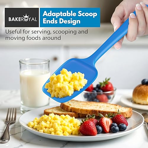 Miniatura 6 de Juego de espátulas de silicona  4 espátulas de goma de silicona resistente al calor 600 F para tareas diarias  Espátulas de cocina de diseño sin