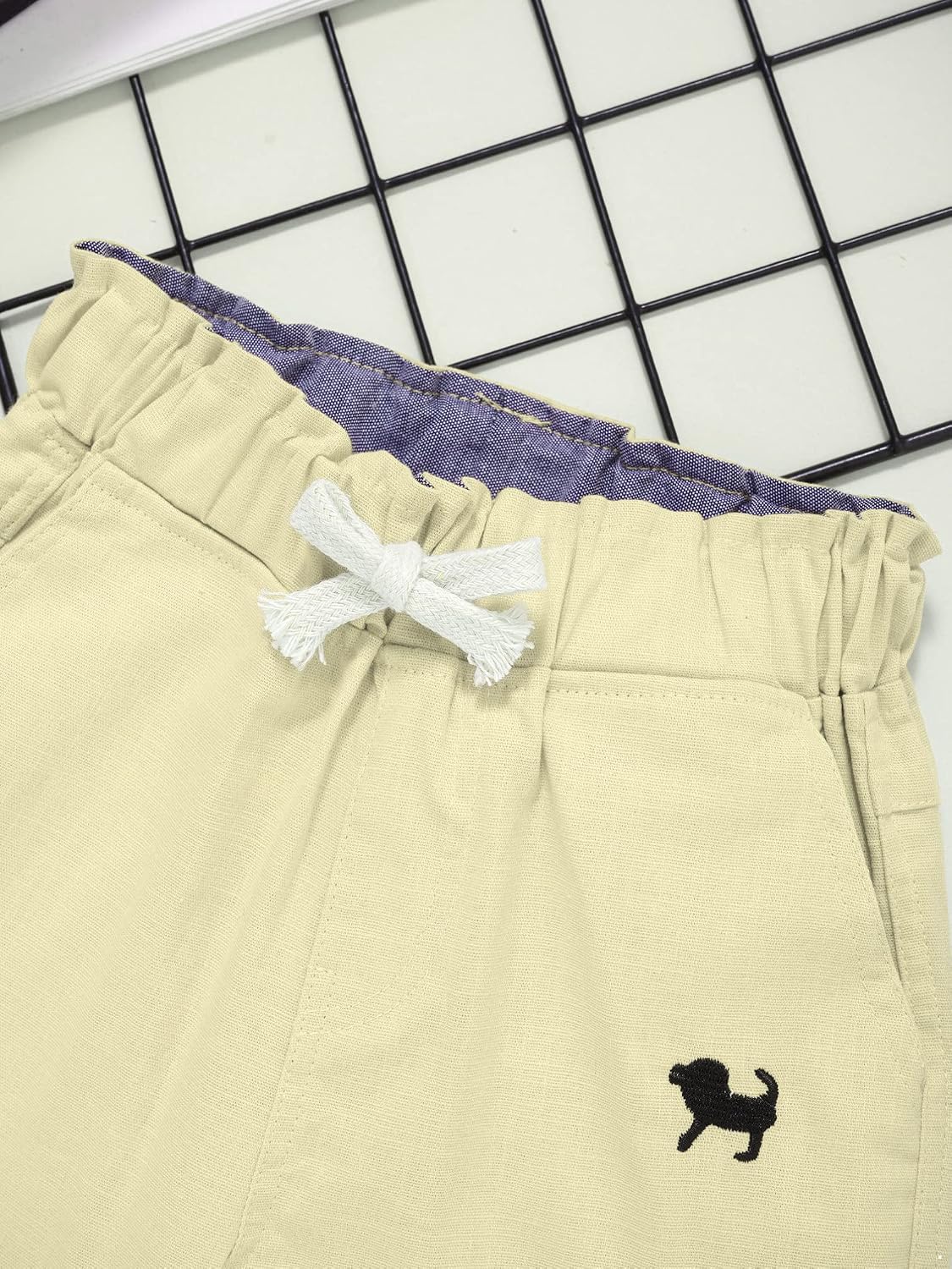 iiniim Little Kids Girls Boys Pull on Drawstring Shorts Bottoms Summer Casual Active Short Pants