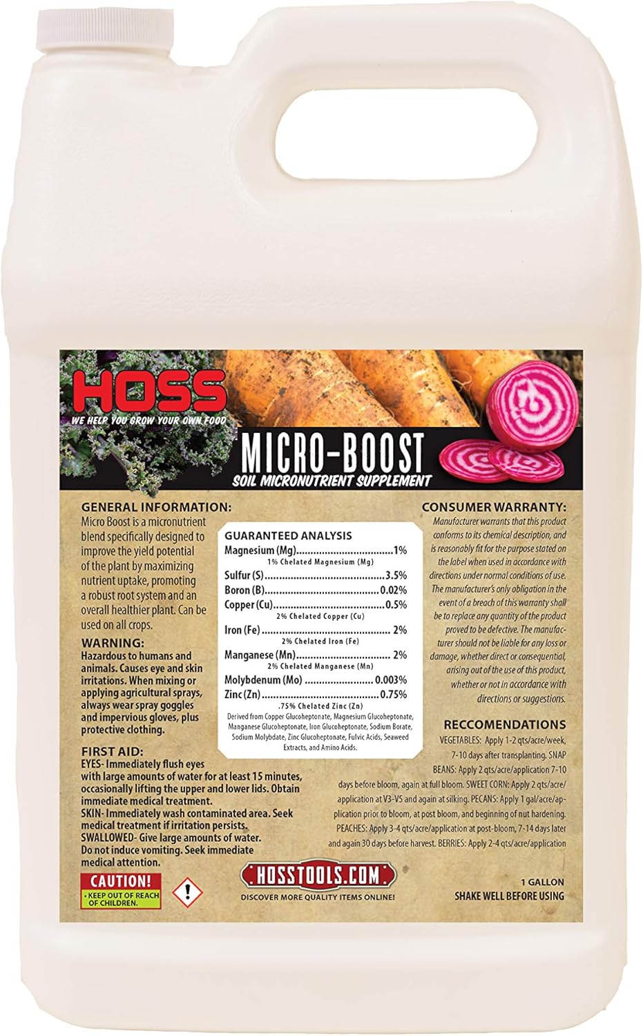 Micro-Boost Soil Micronutrient Supplement | Feed Your Garden Soil! | (Quart)