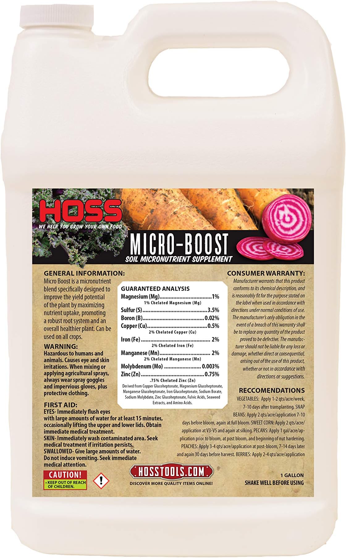 Micro-Boost Soil Micronutrient Supplement | Feed Your Garden Soil! | (Quart)