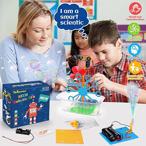 Miniatura 6 de STEM Robotics Kit 6 juegos de experimentos científicos actividades de proyectos para niños de 6 a 8 a 12 años, juguete de construcción de