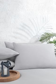 Yataş Softy 2-Piece Pillowcase - Grey