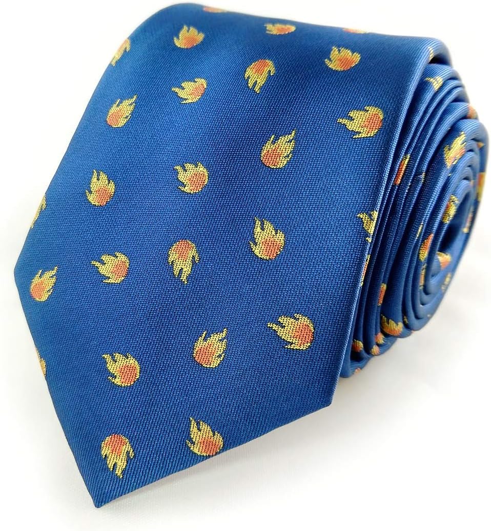 NIANWUDU Fireman Necktie - Fire Necktie - Fire Tie - Fireman Tie - Fireman Gift - Gifts for Firemen, Firefighter Necktie - Firefighter gift