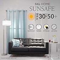 Vista 2 de SKL Home by Saturday Knight Ltd. Panel de Raine SUNSAFE, blanco, 40 pulgadas x 63 pulgadas