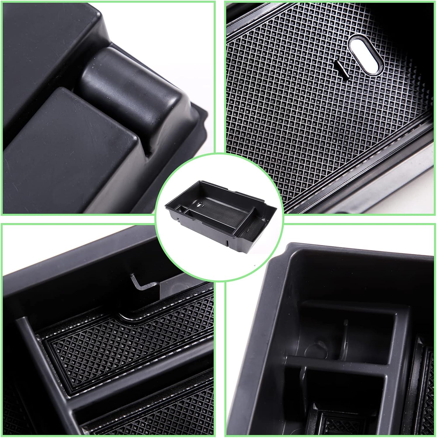 PIUGILH Center Console Organizer for 2023 Honda CR-V CRV Armrest Box ABS Material Tray Insert Organizer Glove Pallet Accessories