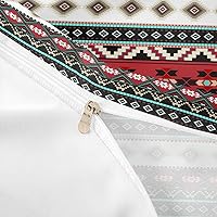 Vista 6 de Funda de edredón azteca marrón, juego de ropa de cama bohemio occidental para niños, niñas, adolescentes, bohemio, exótico, indio, funda de edredón