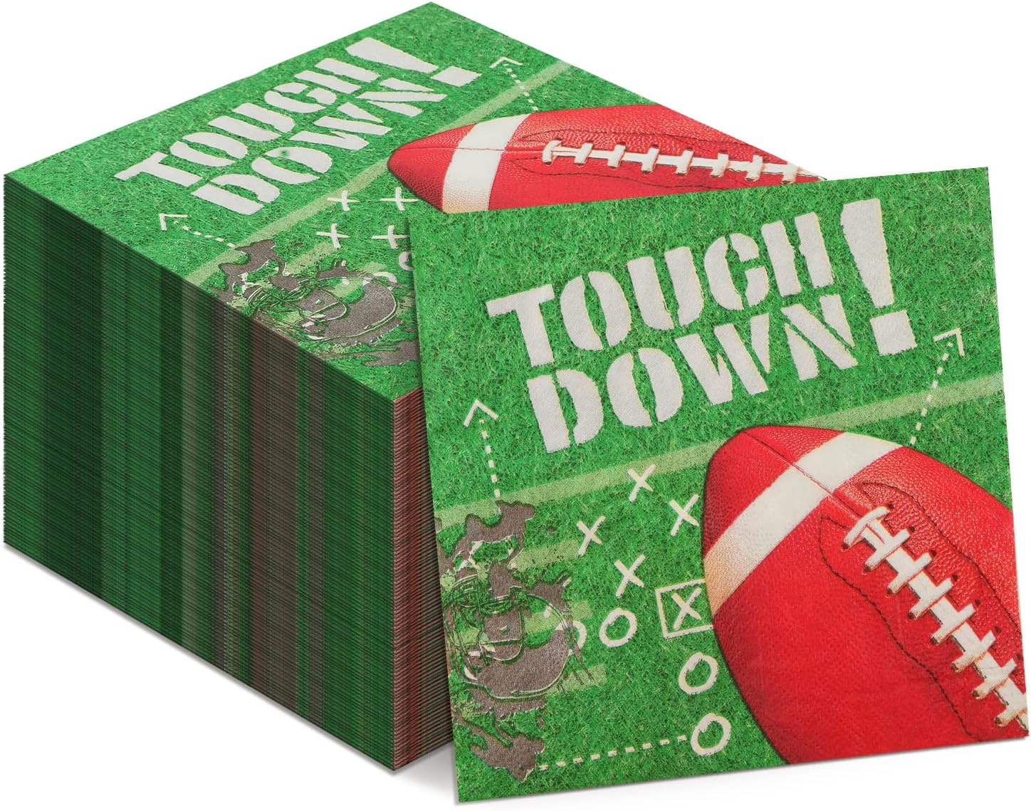 200pcs Football Napkins for Parties, 13x13inch Football