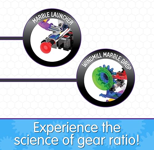Miniatura 5 de The Learning Journey - Techno Gears - Marble Mania - Hotshot 100+ piezas - Carreras de mármol para niños - Juguetes STEM para niños y niñas de 6 a