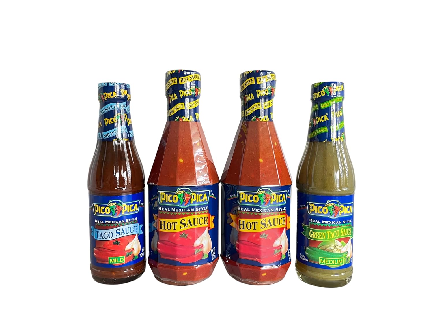 Pico Pica Hot Sauce Lovers Variety Pack, (Pack of 4
