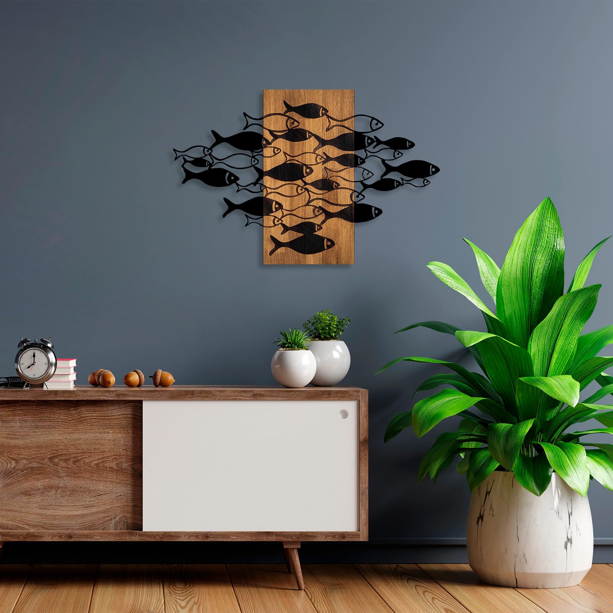 Wallity Elegant Decorative Wooden Wall Accessory