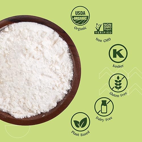 Miniatura 4 de Fiesta Tropicalé Leche de coco orgánica en polvo, sin azúcar, leche orgánica a base de plantas, sin lácteos, leche en polvo sin gluten para crema de