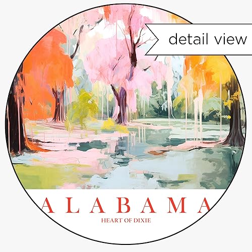 Miniatura 3 de Alabama Travel Print Souvenir AL Nature Wall Art Landscape Poster Scenic Vista (8x10 inches)