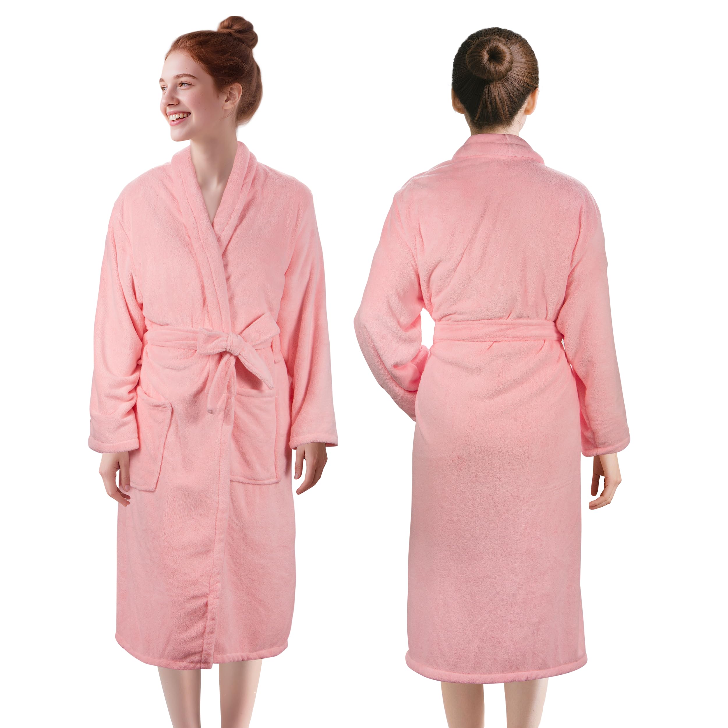 BABYSHEEP Womens Robe Premium Microfiber Bathrobe Full Length Fluffy Cozy Warm Bathrobes
