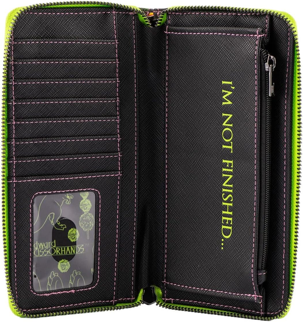 Loungefly Edward Scissorhands Topiary Faux Leather Wallet