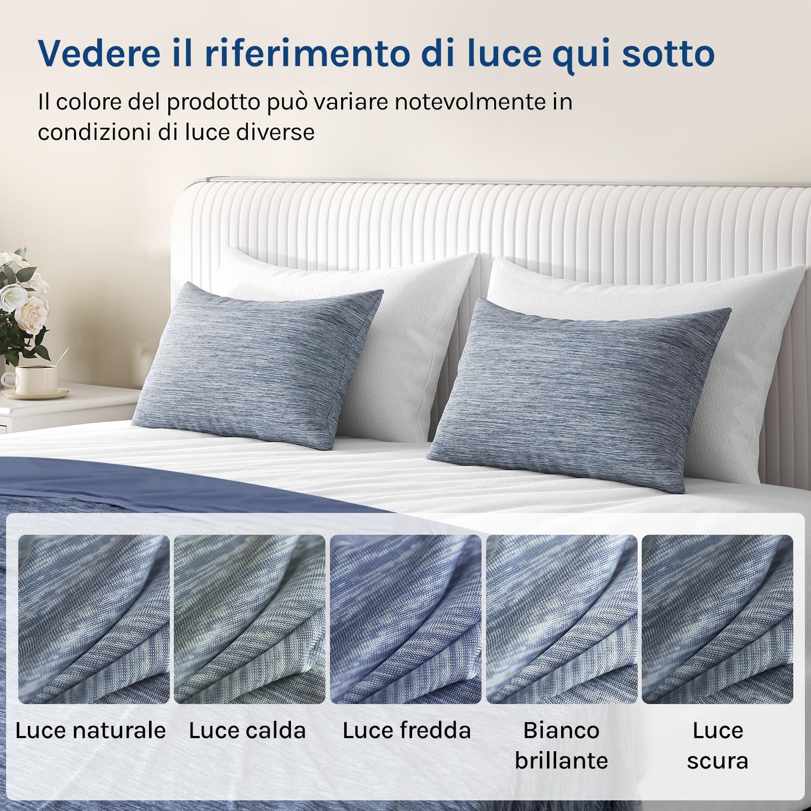 Federe Rinfrescanti Per L'estate - 2 Pezzi Lavabili E Traspiranti Per Notti Più Fresche