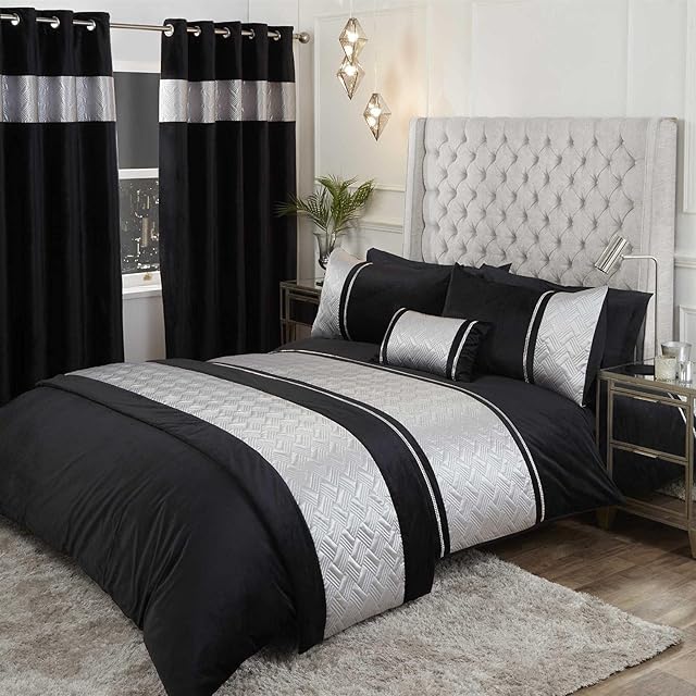 Rapport Home Capri Duvet Set King Silver