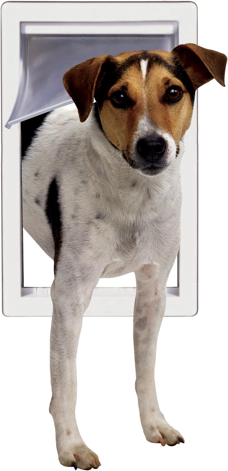 Perfect Pet Pet Door with Telescoping Frame, Medium, 7" x 11" Flap Size, Clear, Medium - 7" x 11" Flap Size - Image 4