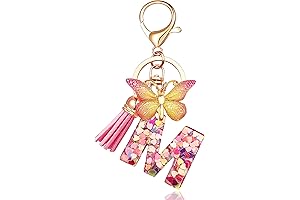 Initial Letter Keychains for Women