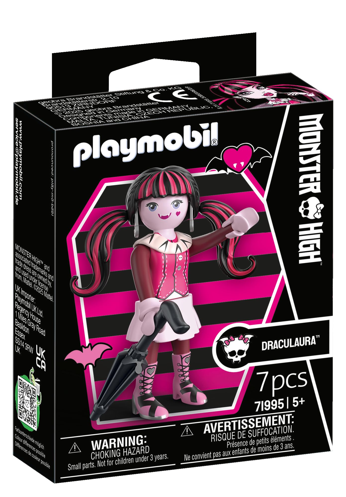 Playmobil, Monster High, Draculaura, Halloween playset for exciting monster adventures, With loving details and accessories adventures, 71995