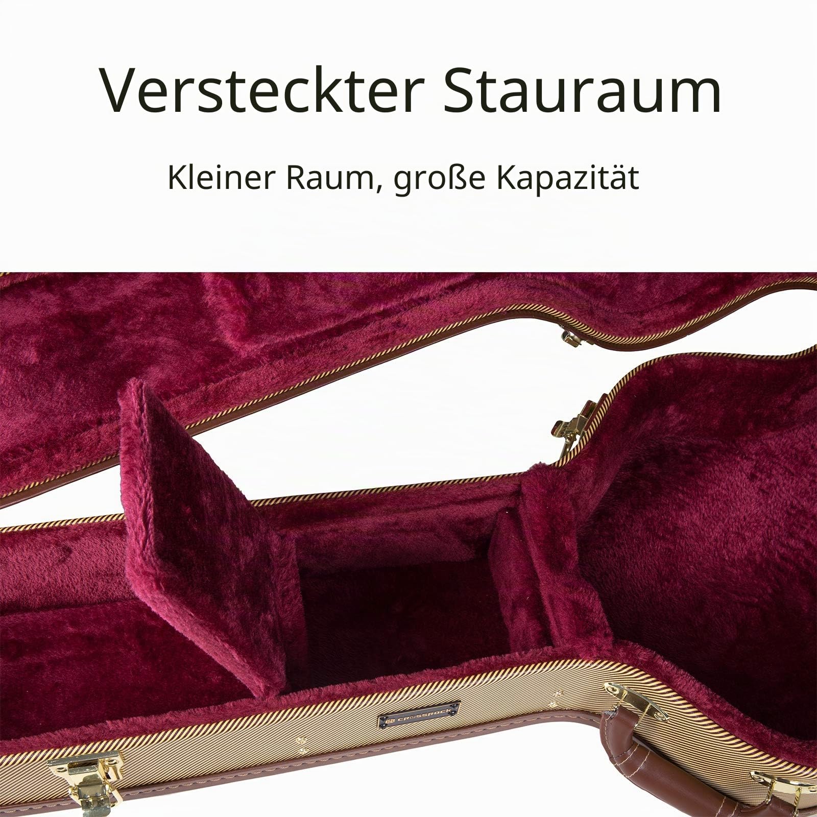 Crossrock E-Gitarrenkoffer für Telecaster/Stratocaster – Vinyl Tweed (CRW620STTW)
