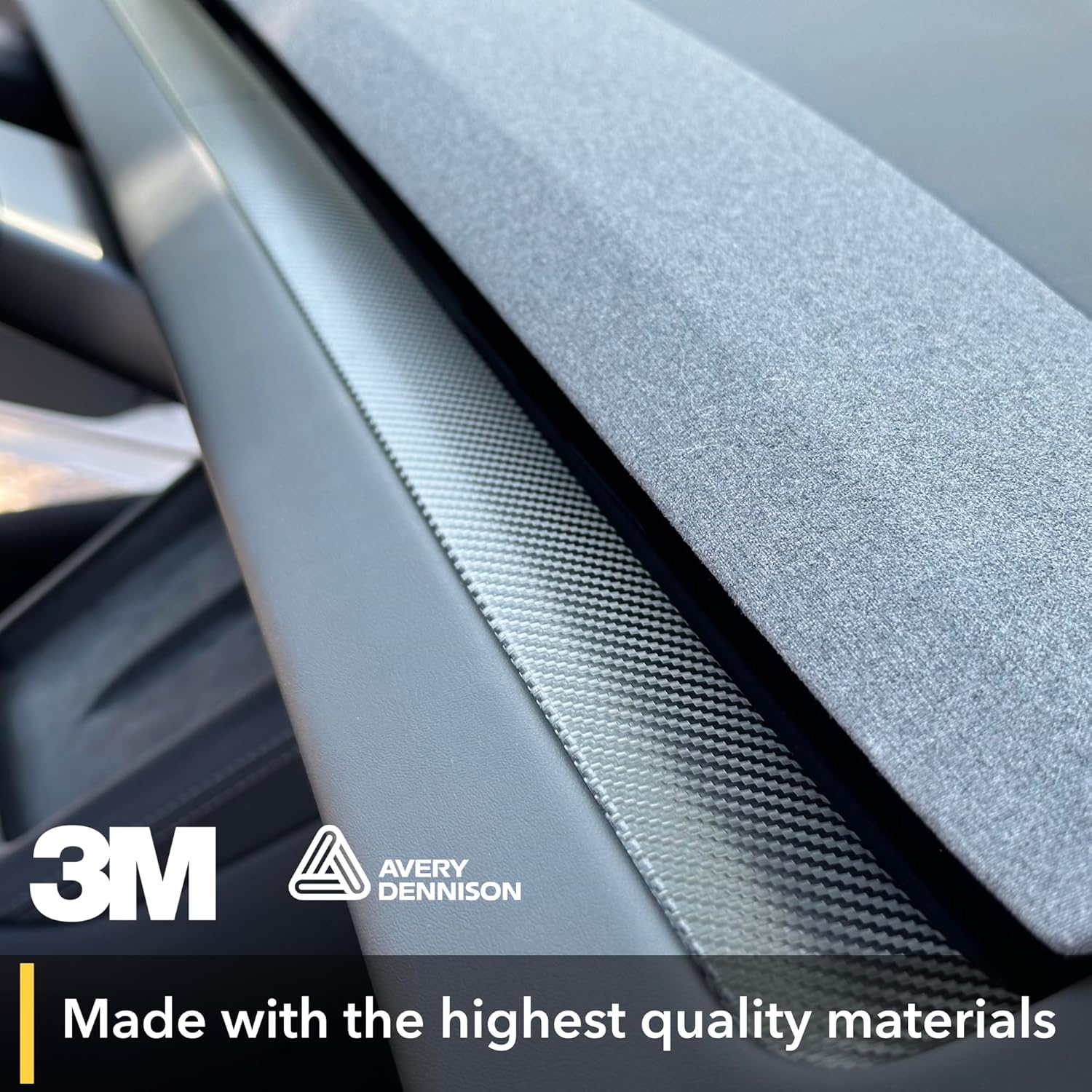 TWRAPS Interior Vinyl Wrap Kit for Tesla Model Y Juniper 2026 & Model 3 Highland 2024-2026 Refresh - Black Carbon FiberPattern Overlay, Styling Mod Upgrade Dashboard, Center Console