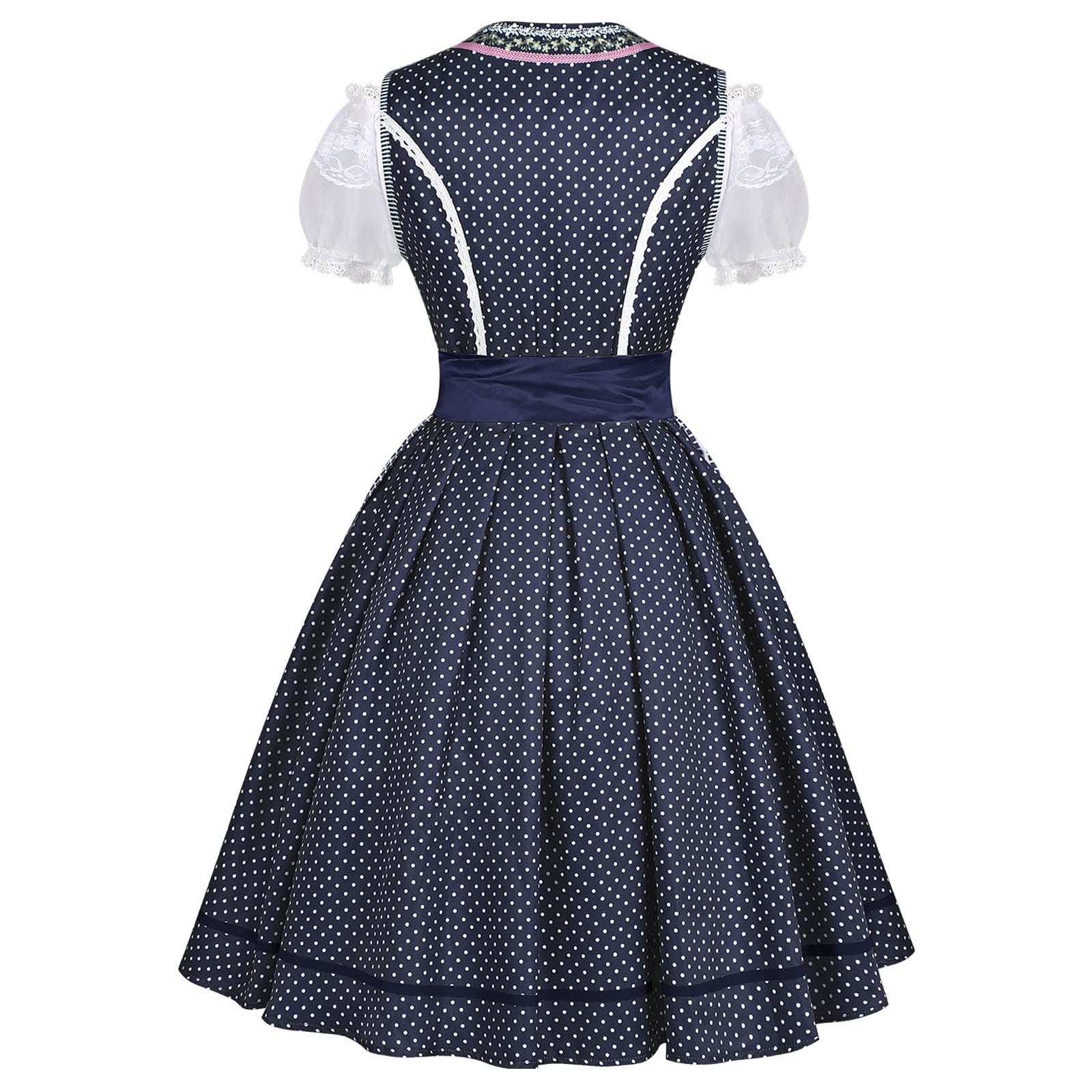 Dirndl Damen Oktoberfest Outfit Dindl Dirndelkleider Mit Bluse Lang Schürze Kleid Maxi Grosse Grössen 70 cm Für Spitze Dirdnl Midi Kurz Langes Stretch