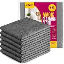 Extra Large Genie Magic Cleaning Cloth, 6PCS Microfiber Magic Cloth