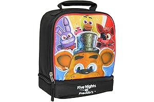 Five Nights at Freddy's Dual Compartment Soft Insulated Lunch Box Tote