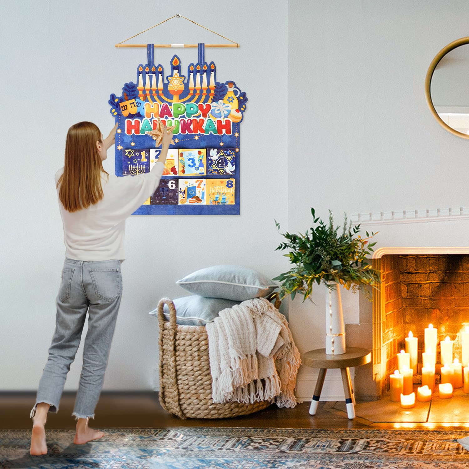 Dioche Calendrier Compte à Rebours En Bois - Décoration Ramadhan - Château En Bois