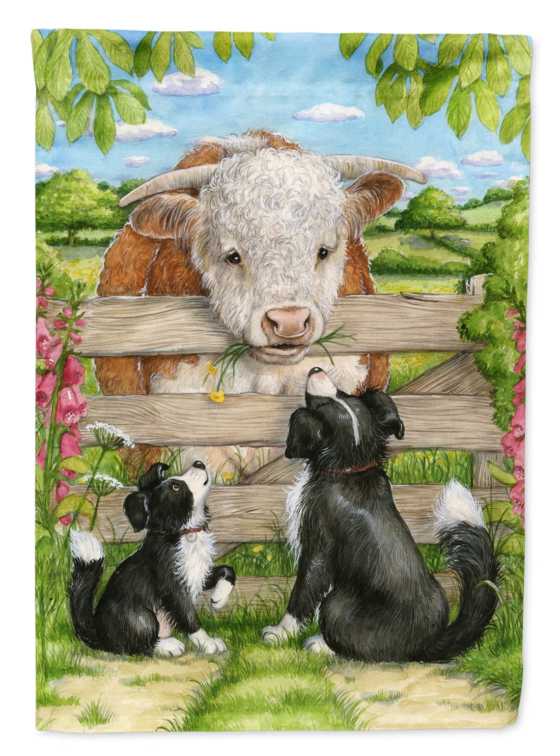 Drapeau de maison Bull et Pup Amis grand format multicolore Caroline's Treasures CDCO0378CHF