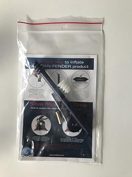 Dan-Fender Inflation Adaptor and Valve Kit Compatible with Most Buoys & Fenders Includes Air Pump Adaptor Spare Valve Plug 3mm Screw for Inflation Replacement Boat Accessories