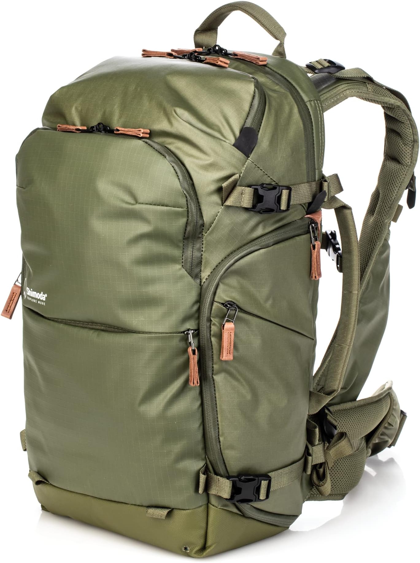 Shimoda Explore V2 25 Water Resistant Camera Backpack - Fits DSLR, Mirrorless Cameras, Batteries & Lenses - Small Mirrorless Core Unit Modular Camera Insert Included - Army Green (520-153)