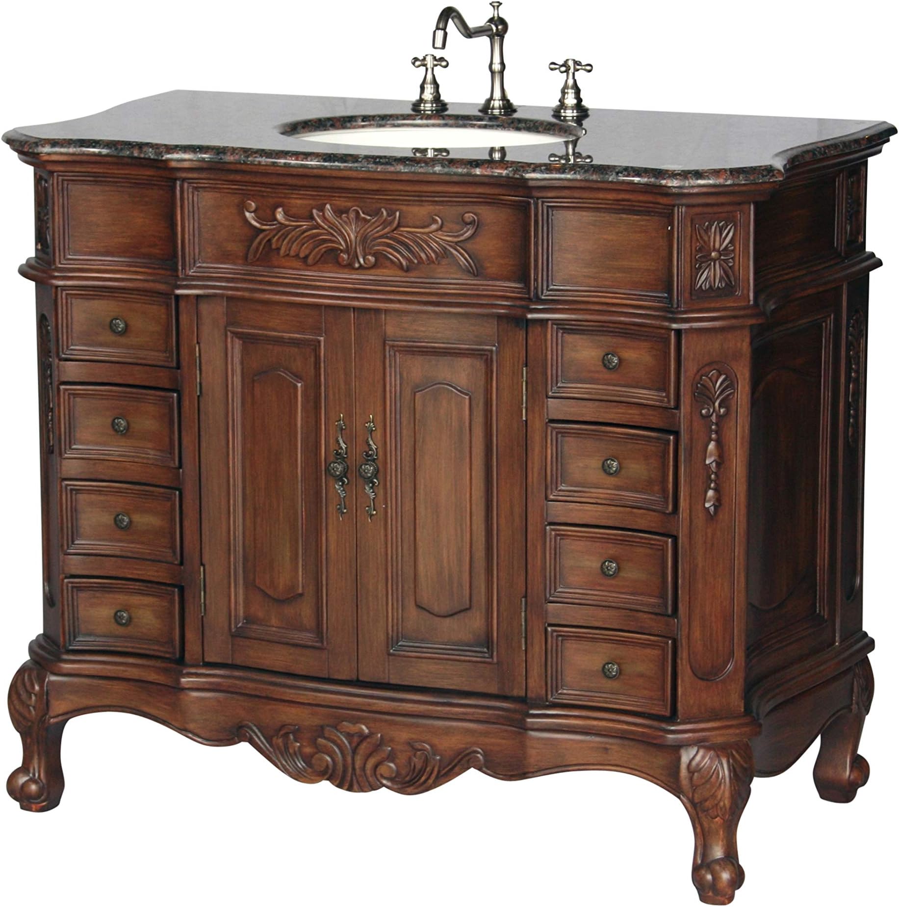 Amazon.com: Chinese Arts, Inc 42-Inch Antique Style Single Sink ...