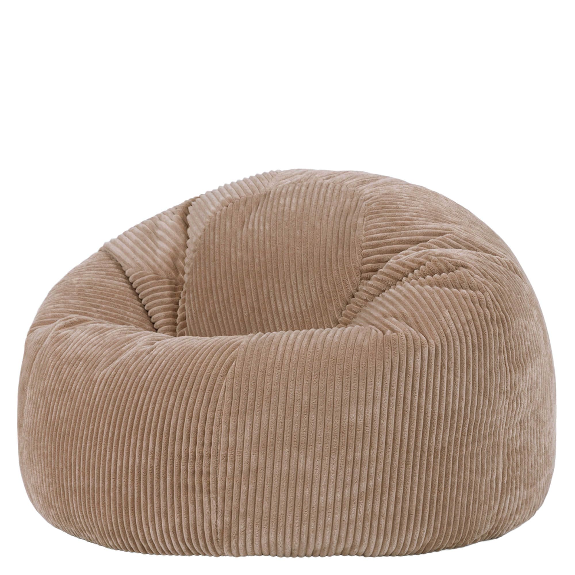 Icon Kingston Jumbo Cord Classic Dome Bean BagMocha Brown from B&Q