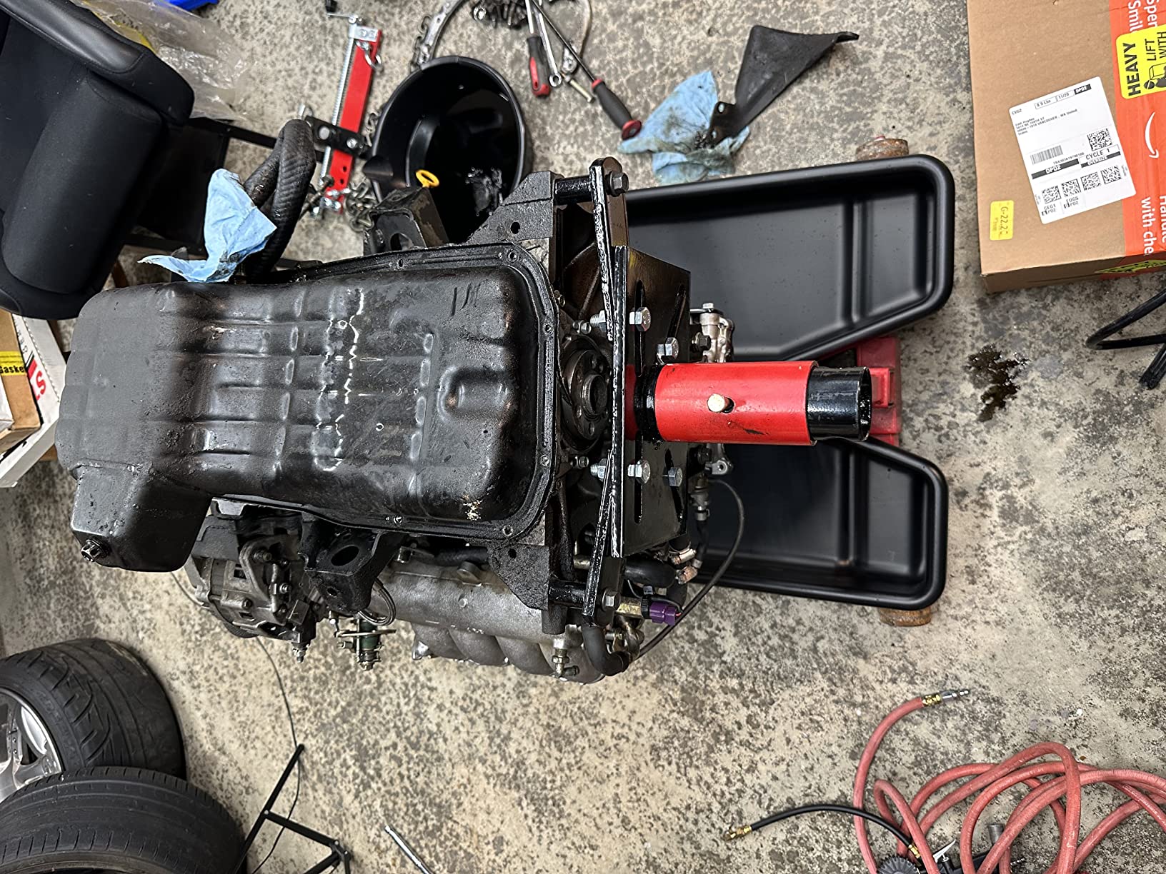 Leg Engine Stand $18/mo - Finance JEGS Engine Stand Drip Tray | Made In USA | Black ...