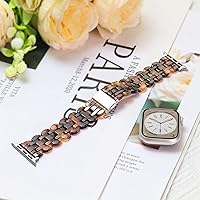 Vista 18 de Lightweight Resin Band For Apple Watch Series 11 10 SE 9 8 7 6 5 4 3 2 1 Ultra 3 2, Fashion Adjustable Replacement Strap for iWatch Bands 38mm 40mm