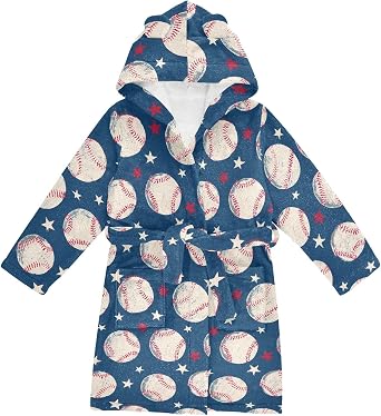 Cute Bathing Capybara with Hearts Toddler Hooded Bathrobe for Boys Girls Soft Plush Bath Towel Robe 2-12 Years