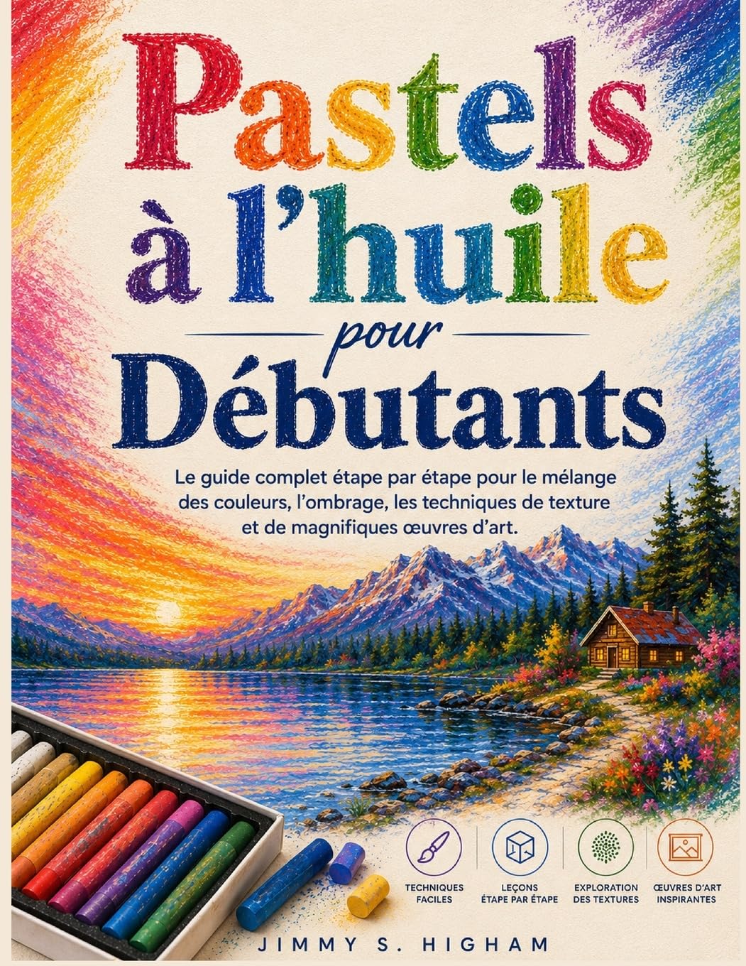 Pastels à l'huile pour débutants: Le guide complet étape par étape pour le mélange des couleurs, l'ombrage, les techniques de texture et les belles œuvres d'art