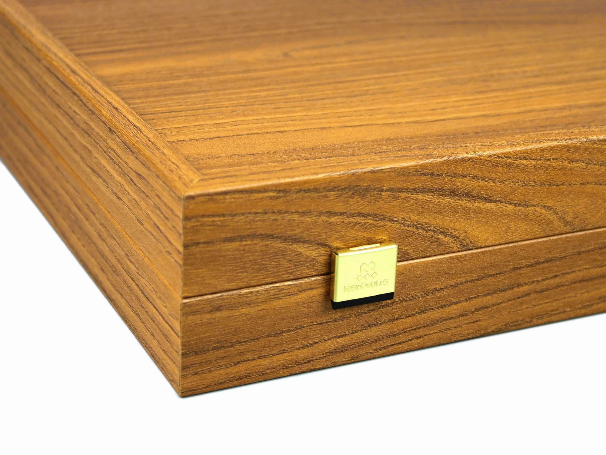Manopoulos Backgammon Set di scaffali in rovere e noce, 60,5 cm inclusi