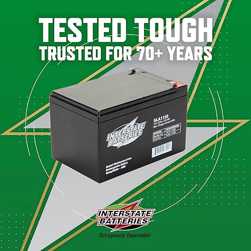 Miniatura 4 de Interstate Batteries Batería de 12V 12Ah (terminal F1) SLA AGM VRLA Recargable Reemplazo para APC, Sistemas de Respaldo UPS, Iluminación de