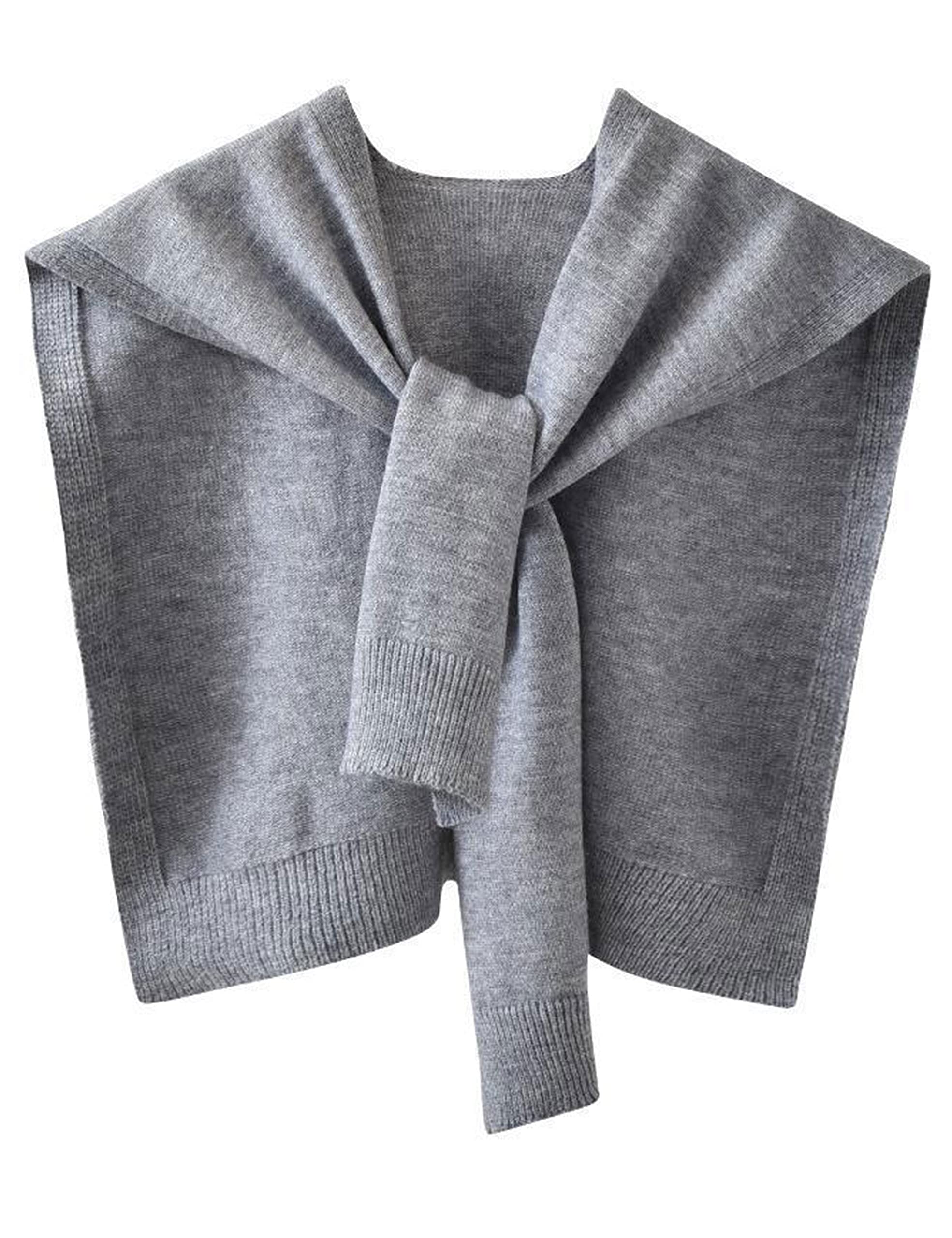 Zontroldy Sweater Scarf Wrap Cape Shawls for Women Knitted Knotted Tops