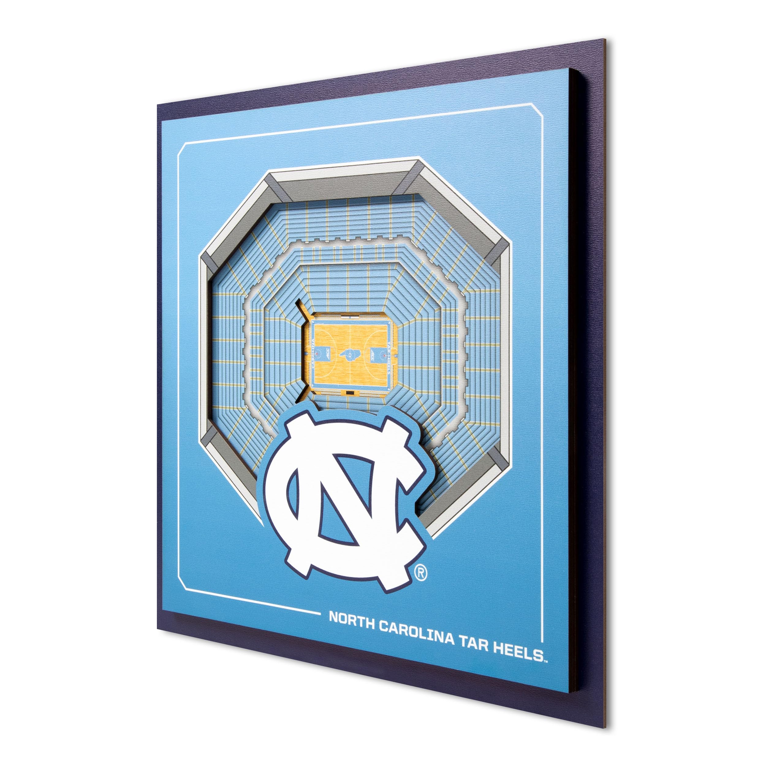 YouTheFan Officially-licensed NCAA Stadium Series 3D Wall Art - multi-layer team stadium replica, detailed sports fan gift, indoor decor