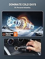 Vista 2 de AstroAI Inflador de neumáticos, compresor de aire portátil, bomba de aire para neumáticos de automóvil, accesorios de automóvil, cable de 9.8 pies