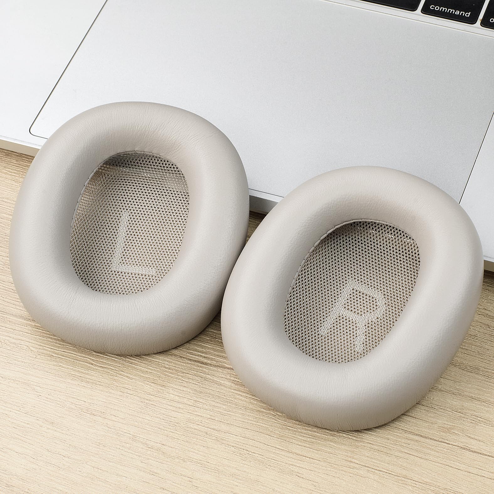 Defean Cuscinetti auricolari di ricambio in pelle di agnello, compatibili con cuffie over-ear Bang & Olufsen Beoplay H100 Premium Wireless Active Noise Cancelling (sabbia a clessidra)