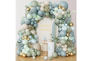 Ouddy Life Dusty Blue Balloon Arch Kit: A Pastel Paradise for Your Celebrations