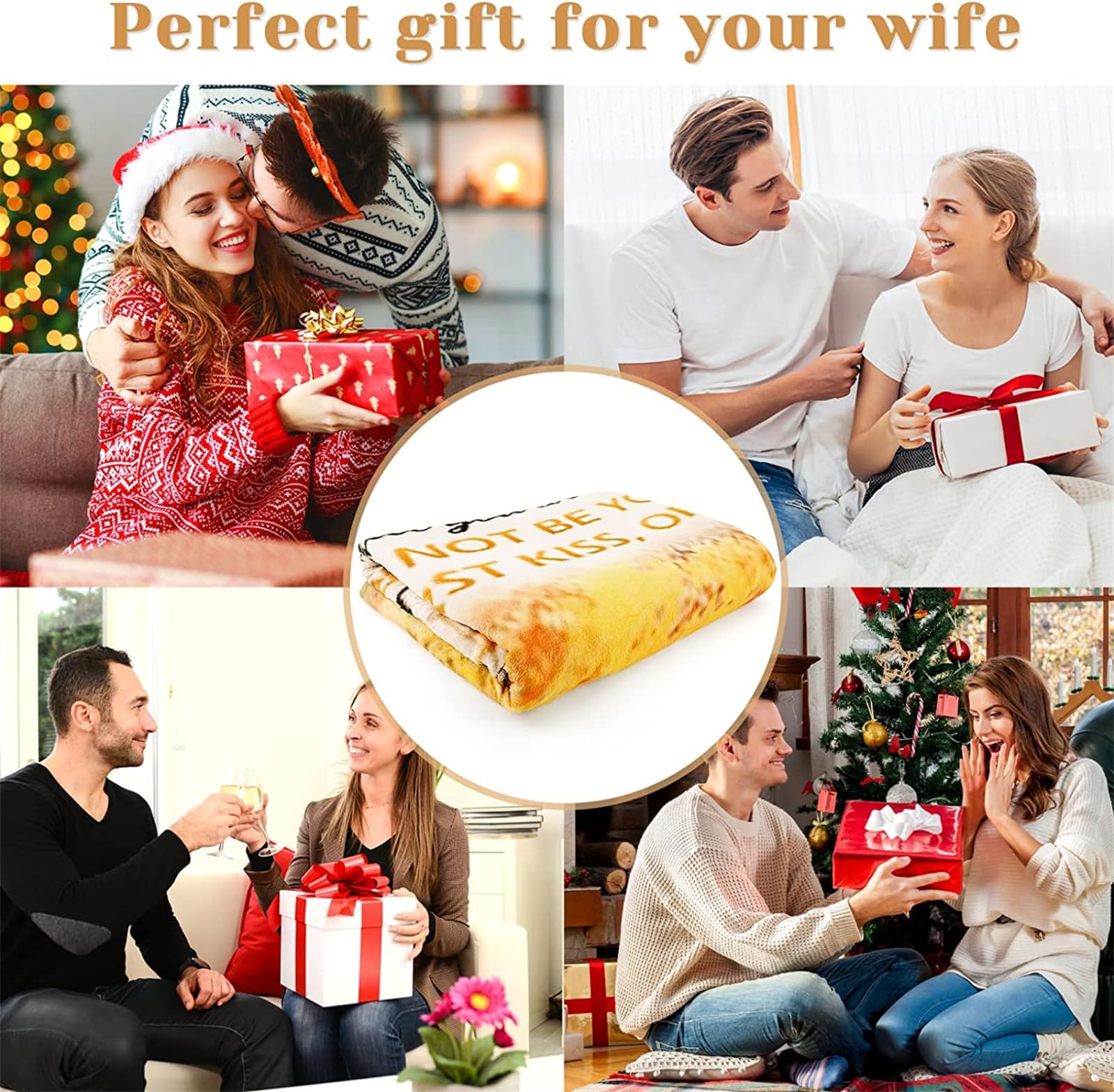 Kuscheldecke An Meine Frau Mann, 1. Hochzeitstag Geschenk für Frauen Männer,Flauschige Fleecedecke Geburtstagsgeschenk Hochzeitsgeschenk Geschenkideen