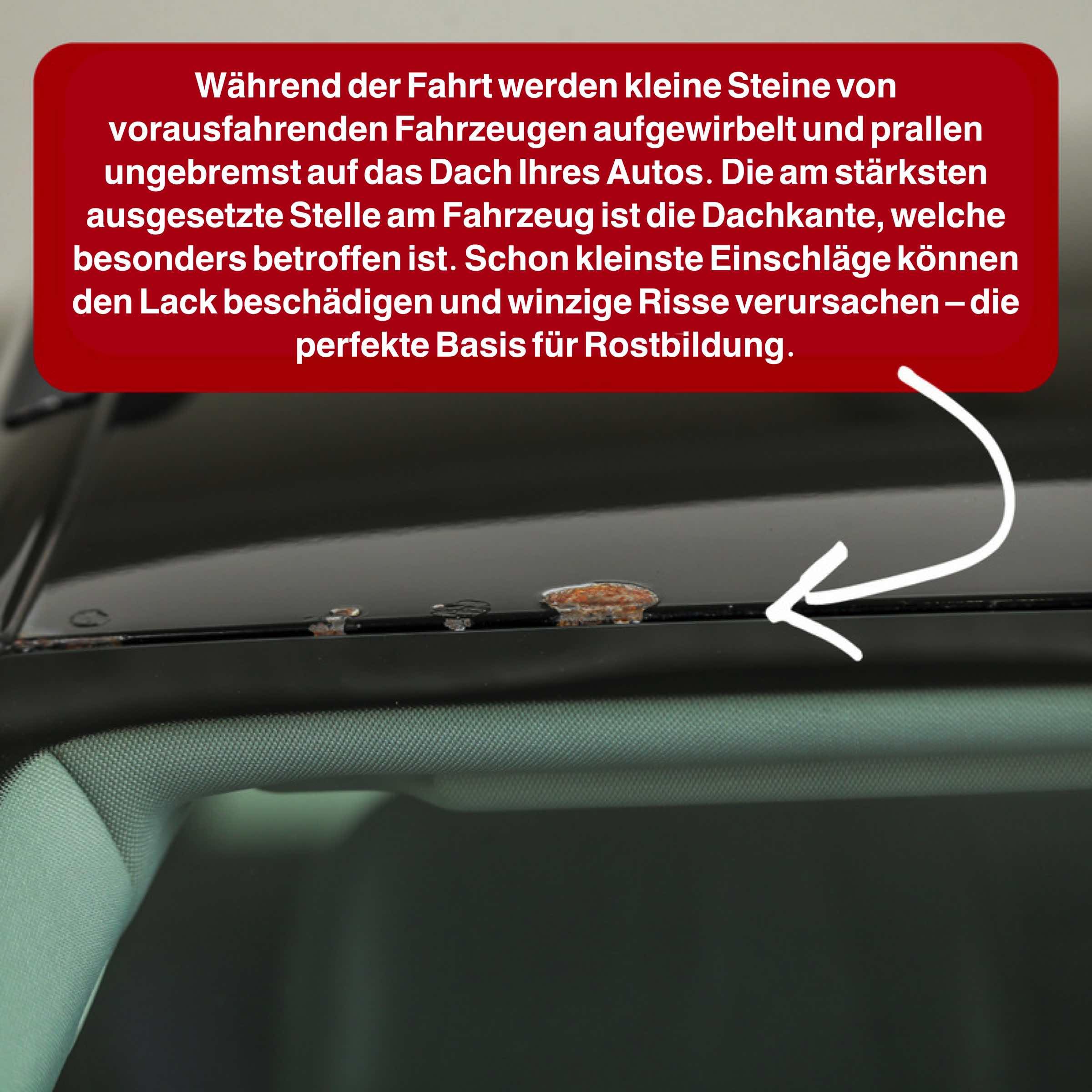 AROBA ARS035A Osłona krawędzi dachu, kompatybilna z Volkswagen Sharan Van 2 Generation (08.2010-06.2022) Roof Saver ochrona dachu
