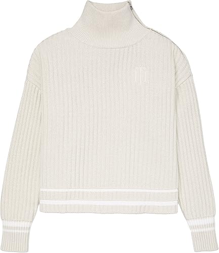 Tommy Hilfiger Suéter Varsity Adaptive de cuello alto para mujer