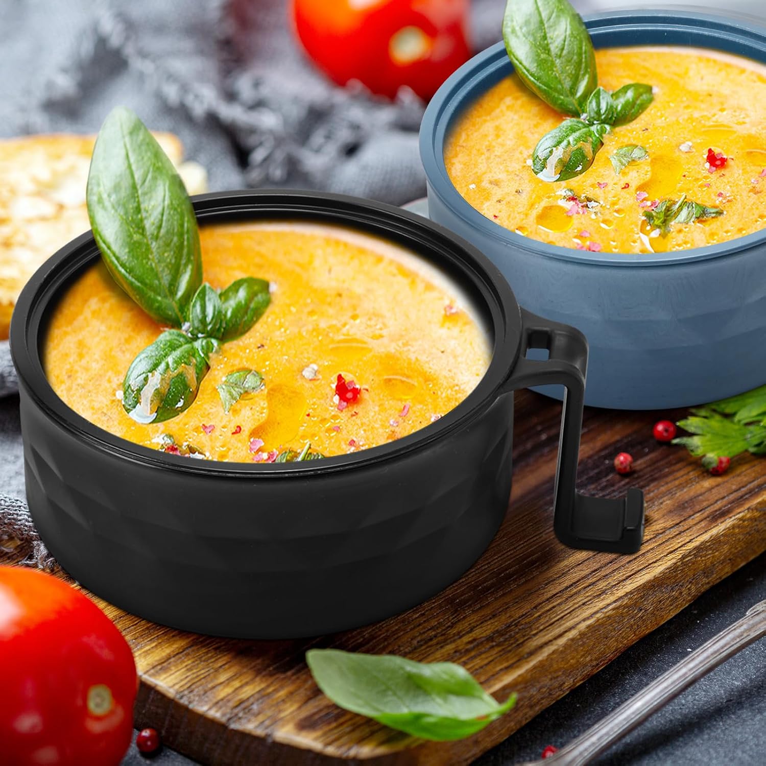 4 Sets Microwave Ramen Cooker Set 33 oz Quick Ramen Bowl Set Microwave Noodle Cooker with Handle Noodle Bowl with Spoon Chopsticks Fork College Dorm Room(Elegant Colors)